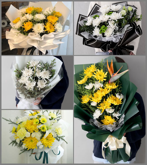 贵州六盘水盘县胜境街道迤车村白事花束代送
